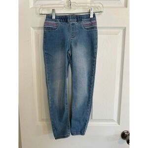 Carters Girls Blue Denim‎ Jeggings Stretch Pull On Pants Slim Fit Size 7